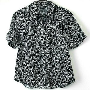 George Button Front Dots Top Size Large 12/14